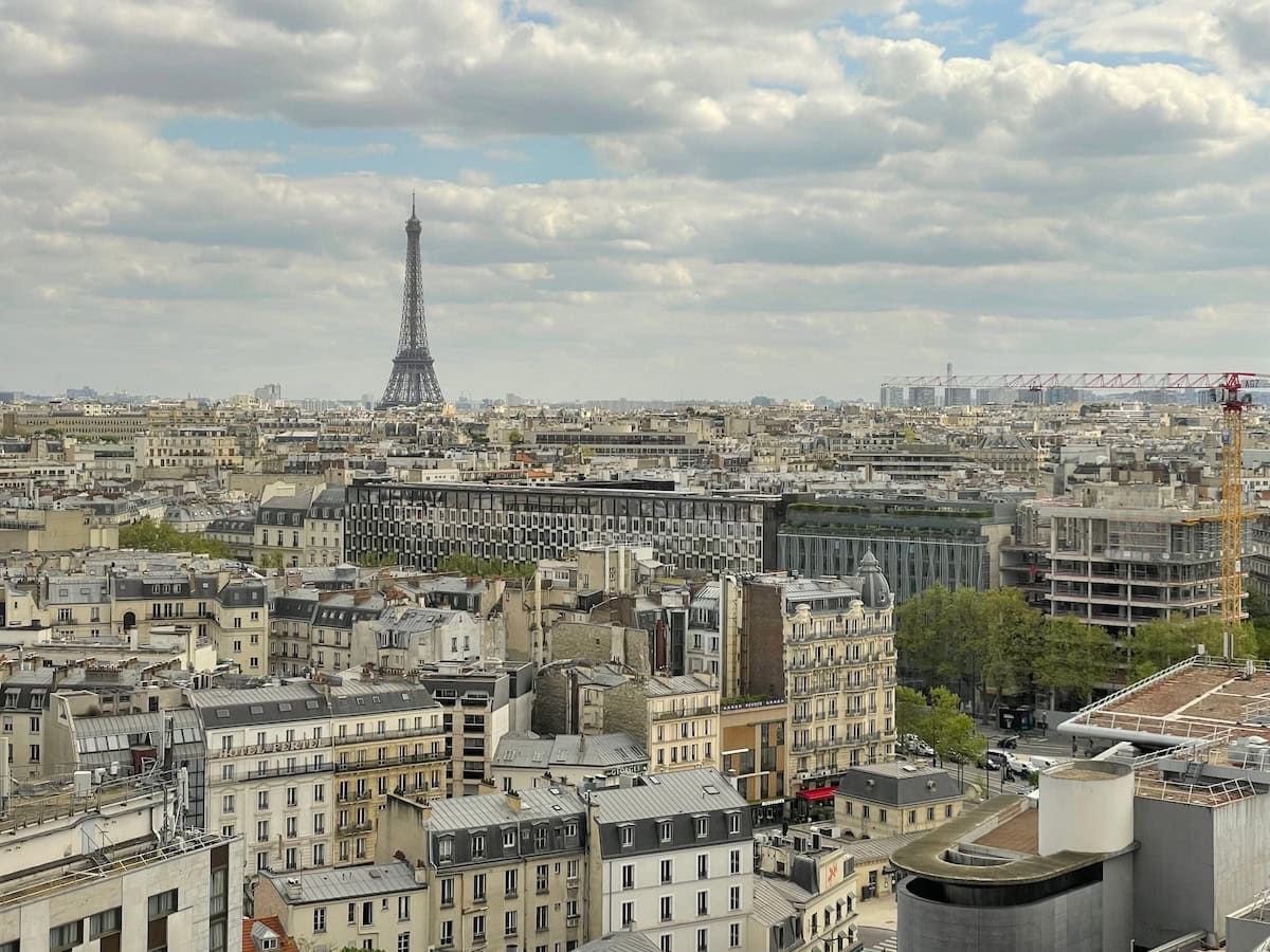 View of Paris from our hotel room