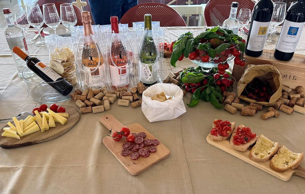 Wine tasting at Le Palaie in Pecchioli