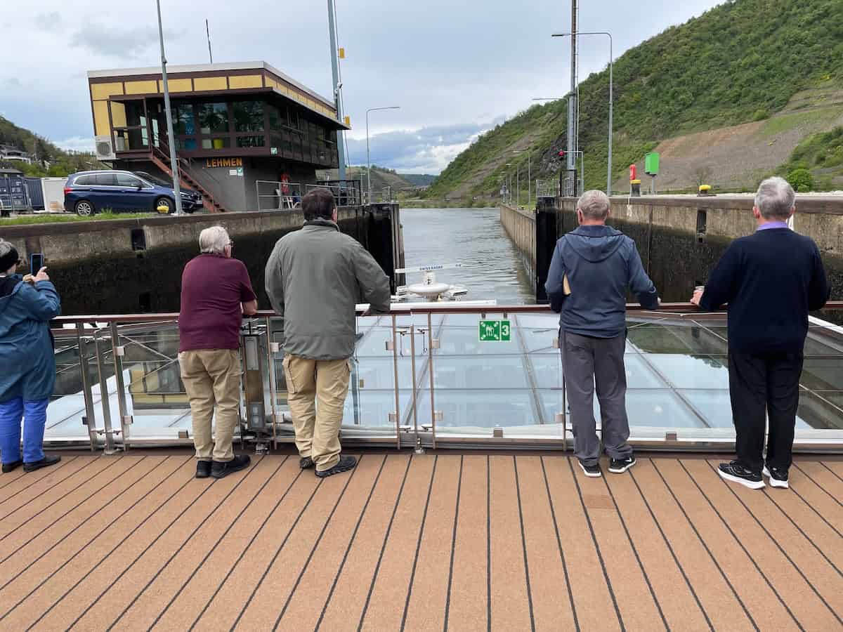 Navigating one of the many locks
