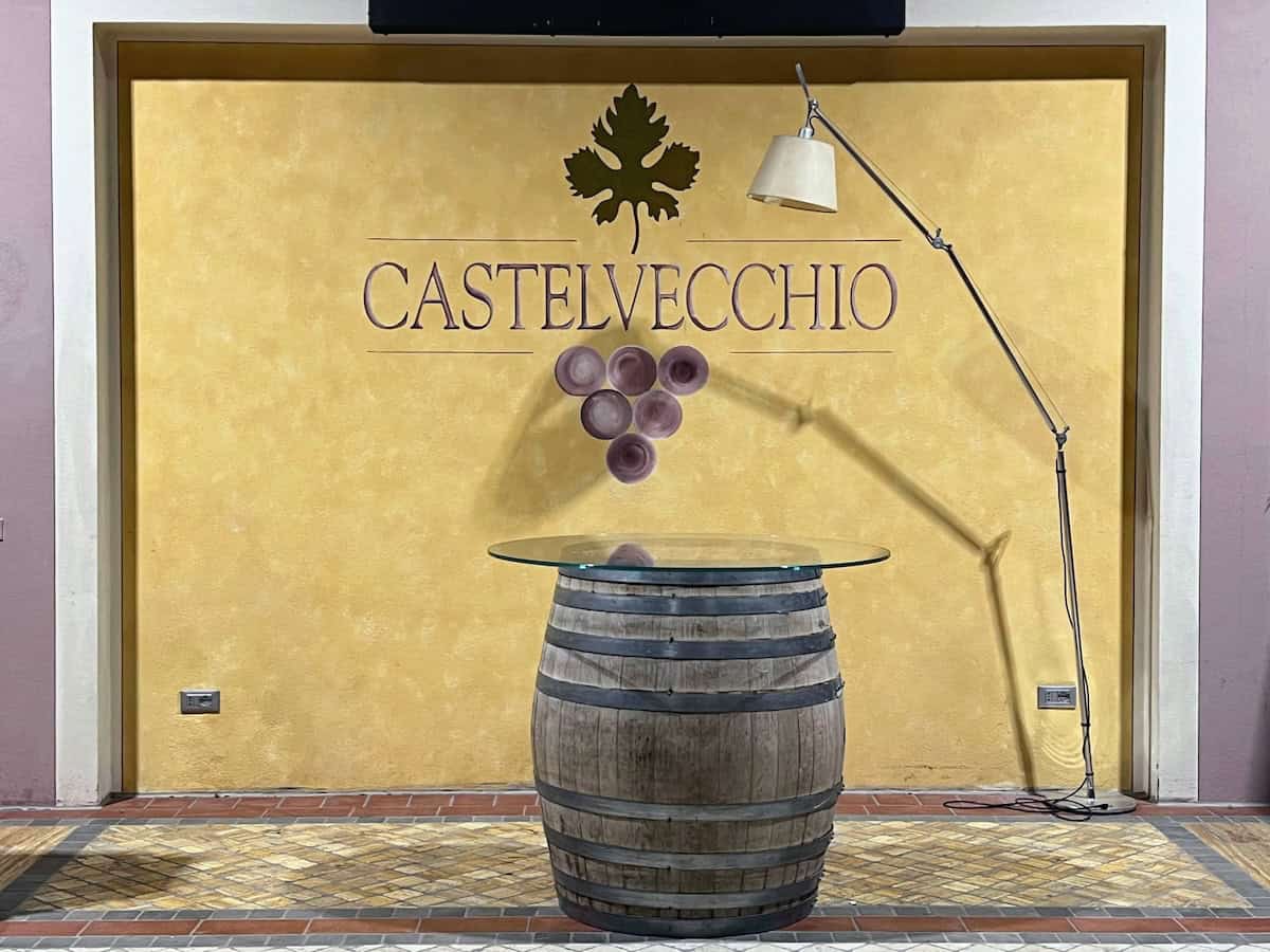 Tasting room at Castelvecchio