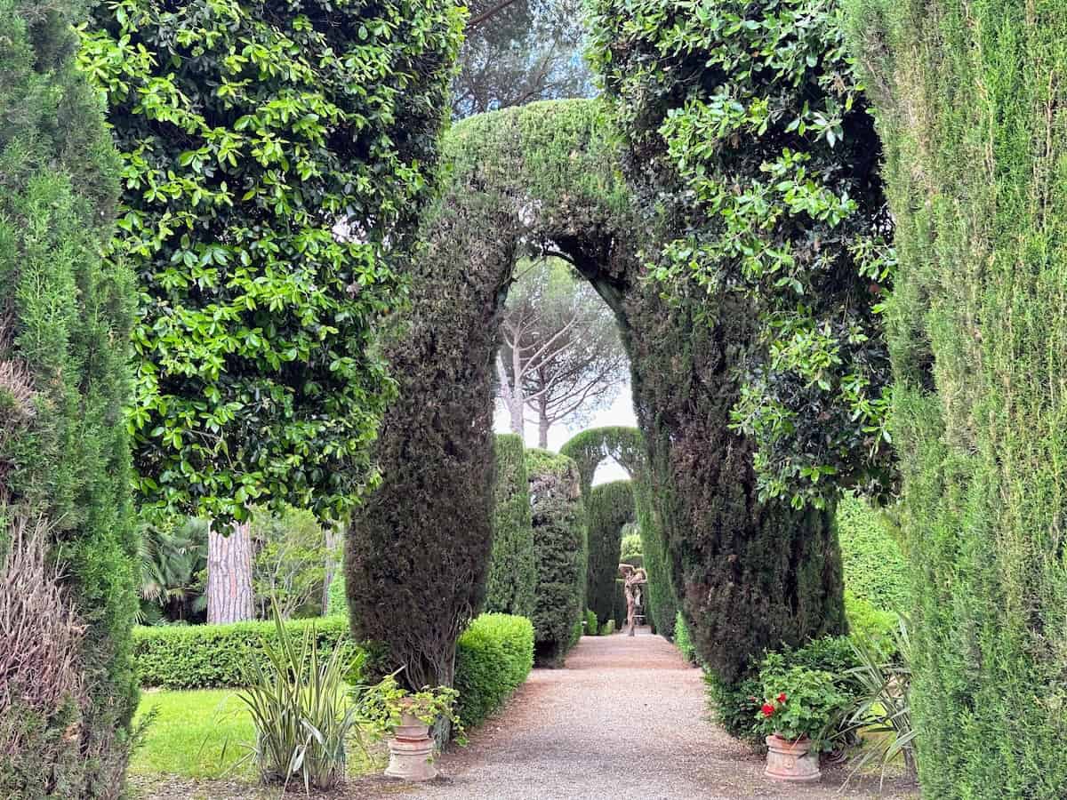 Italianate garden at Tenuta Ghizzano