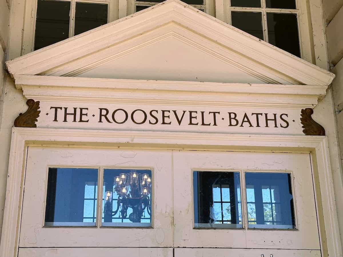 Entry to the Roosevelt Baths at Saratoga Springs Spa State Park