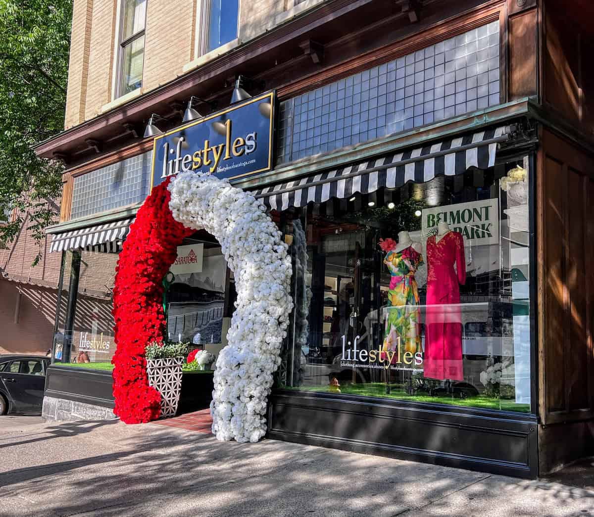 Lifestyles of Saratoga Entryway decorate for the Belmont Stakes