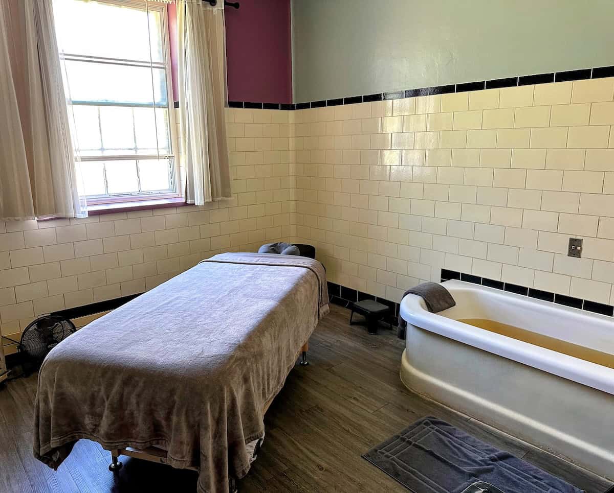 One of the 42 original treatment rooms at the Roosevelt Baths
