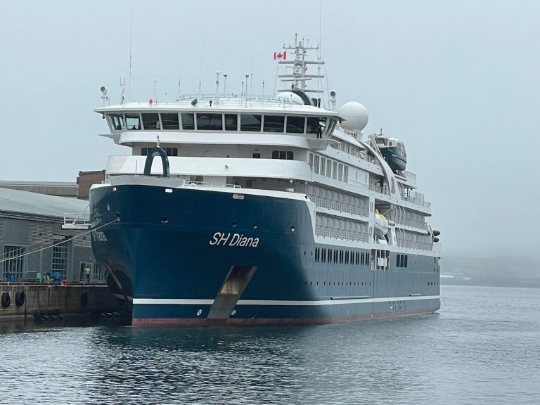Swan Hellenic SH Diana at port in Halifax, Canada