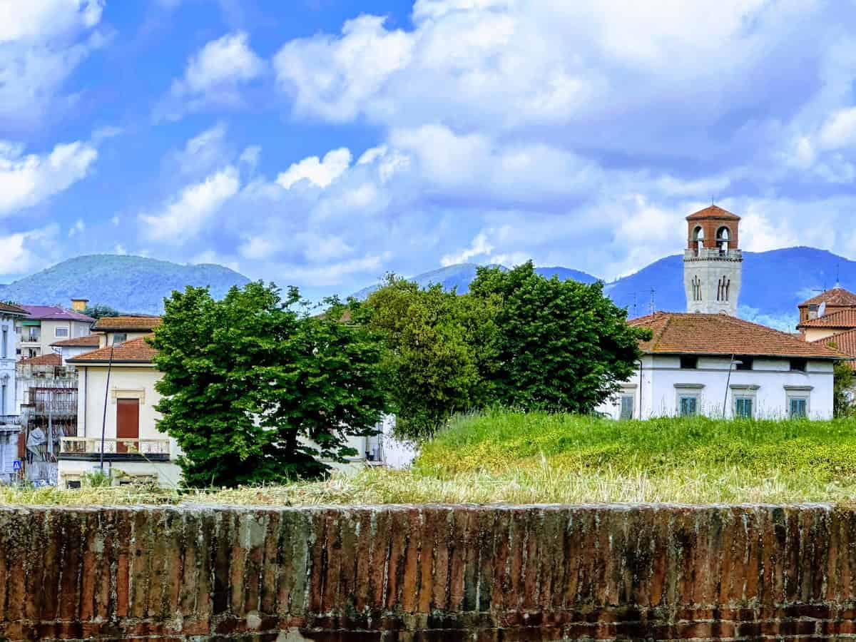 View of the countryside from the Luca walls