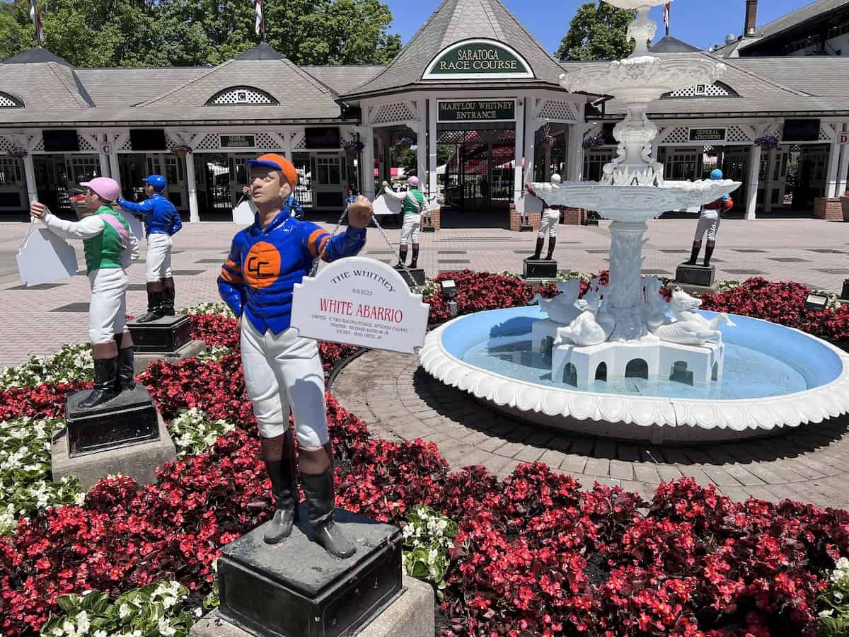 One of three entrances to the historic Saratoga Race Course