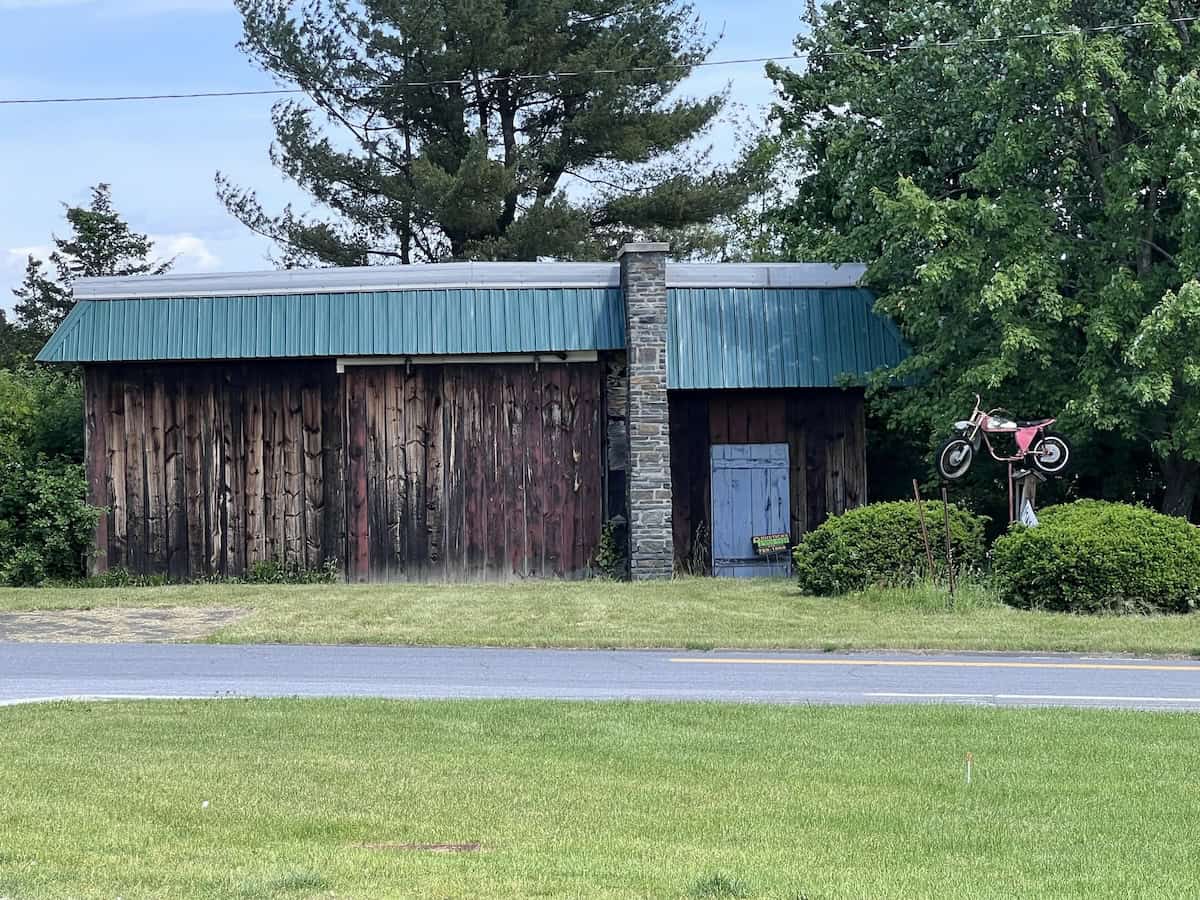 Rural landscaper in Stottville, NY, across the street from Stewart's