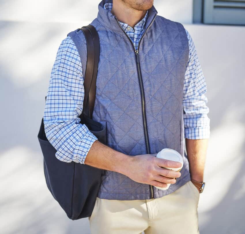 Cotton Linen Dorset Vest (credit: Vineyard Vines)