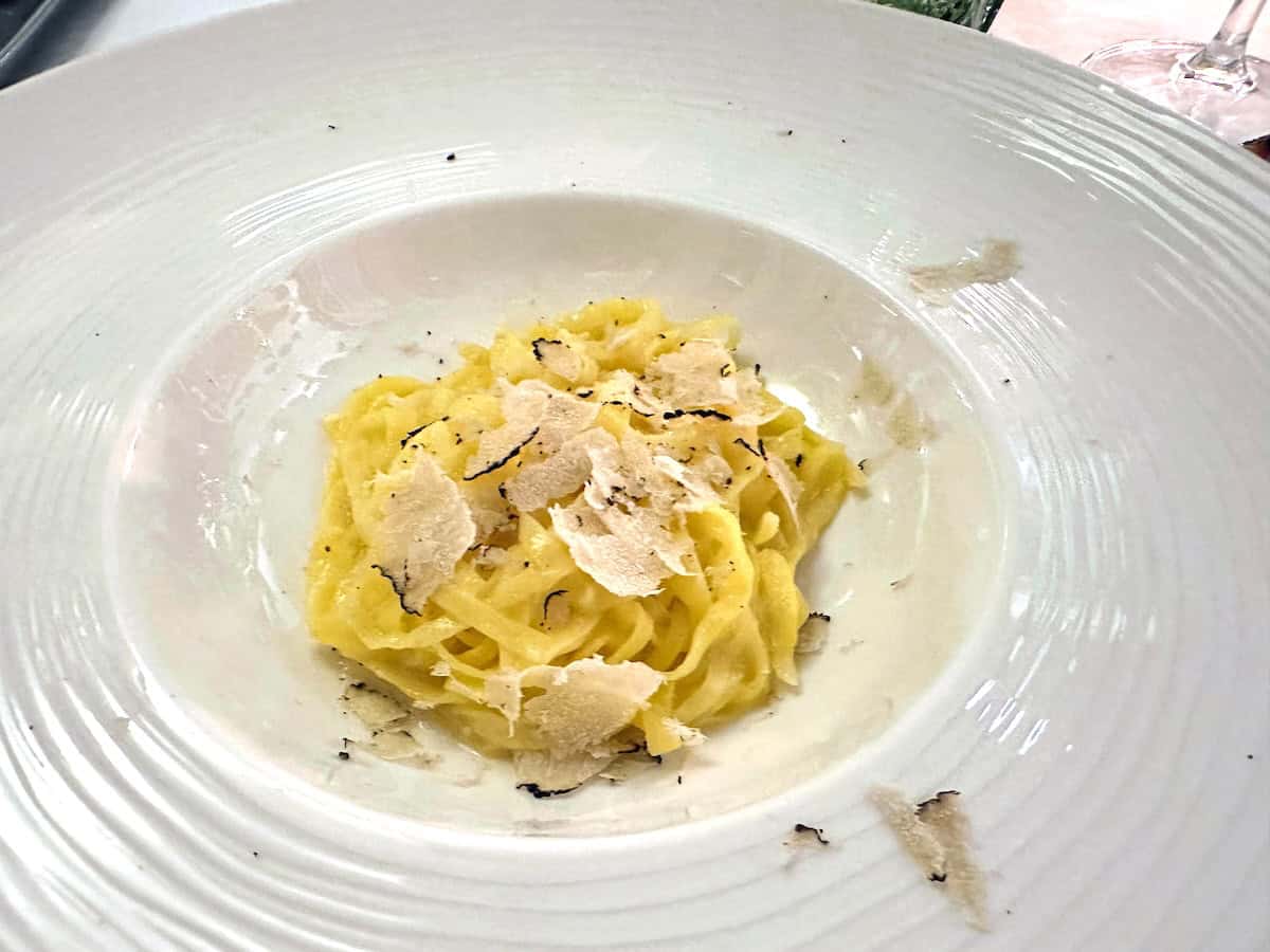 Foods of Lucca: Tagliolini Al Tartufo Scorzone (credit: Irene S. Levine)