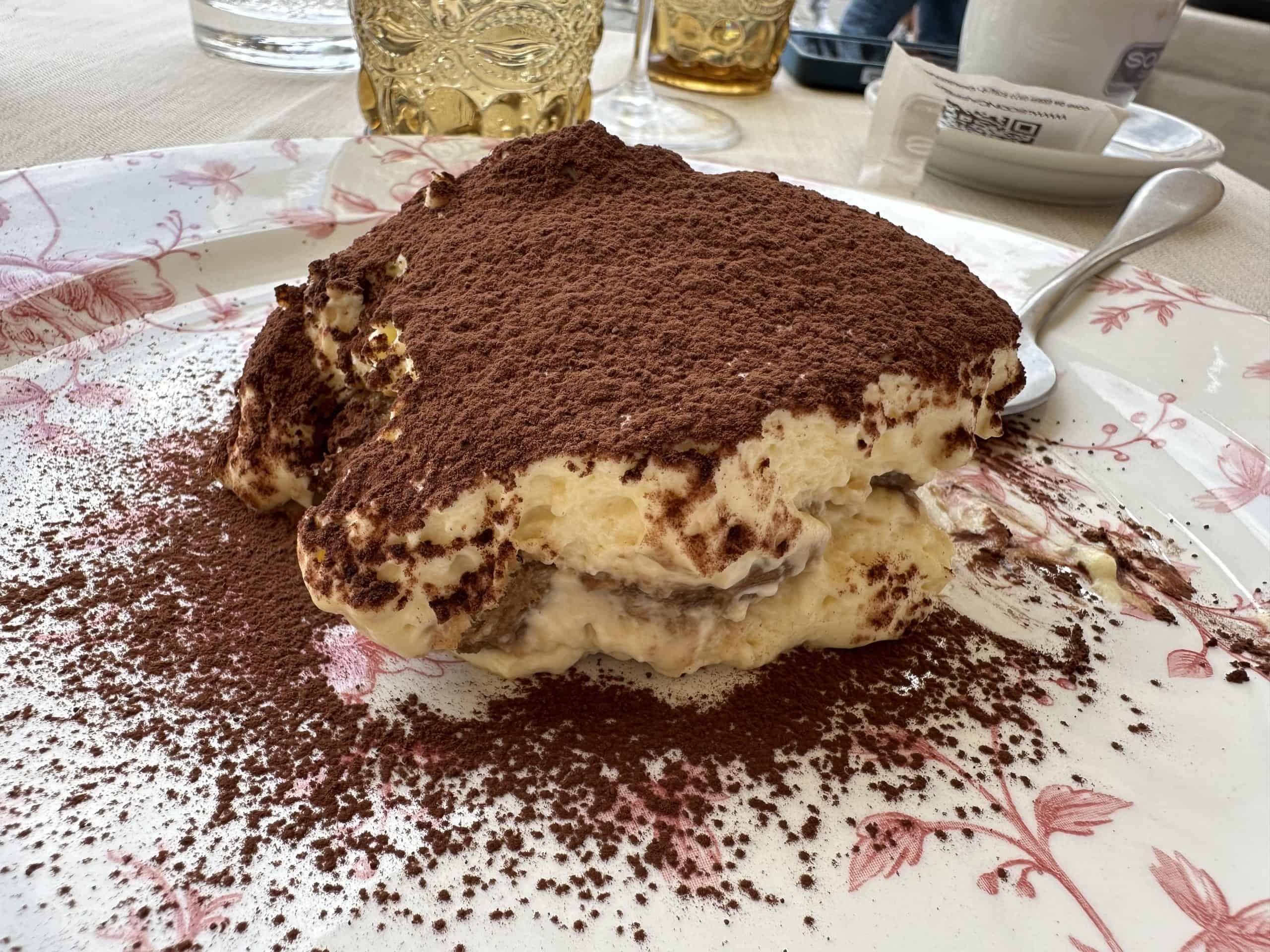 Foods of Lucca: Tiramisu at Sotto Sotto in Lucca (credit: Jerome Levine)