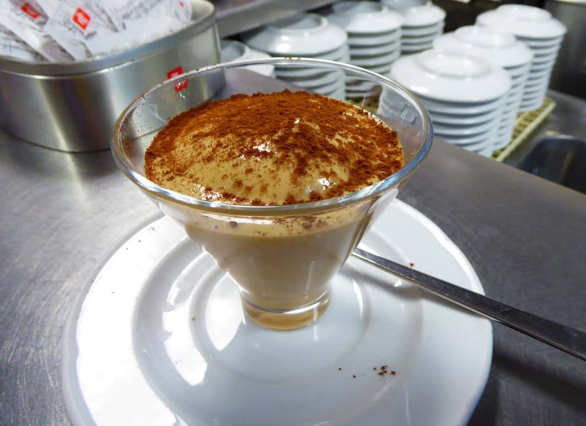 Crema fredda at the bar in Umbria (credit: Jerome Levine)