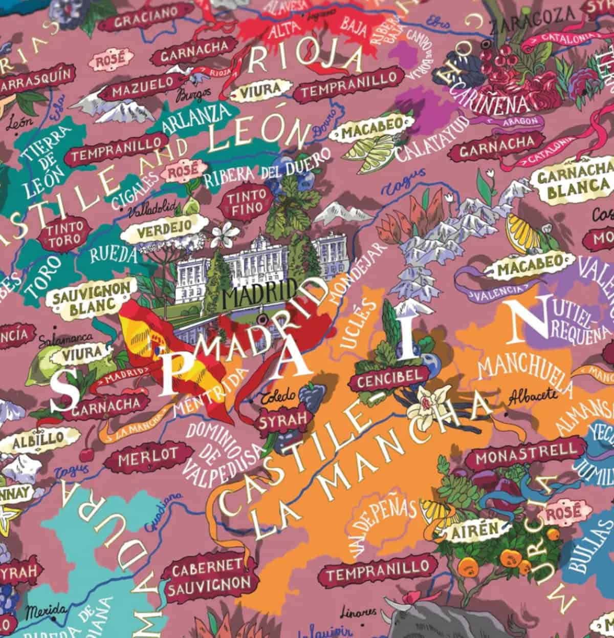 Wine regions puzzles: Spain (credit: Water & Wines)