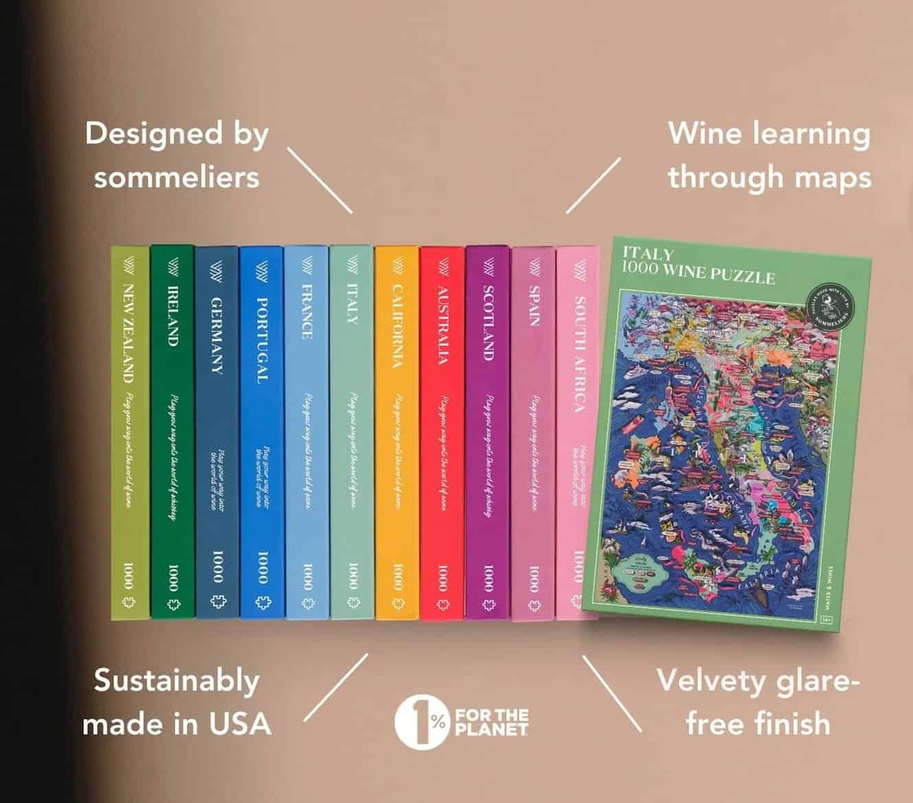 The wine region puzzle collection (credit: Wine & Water)