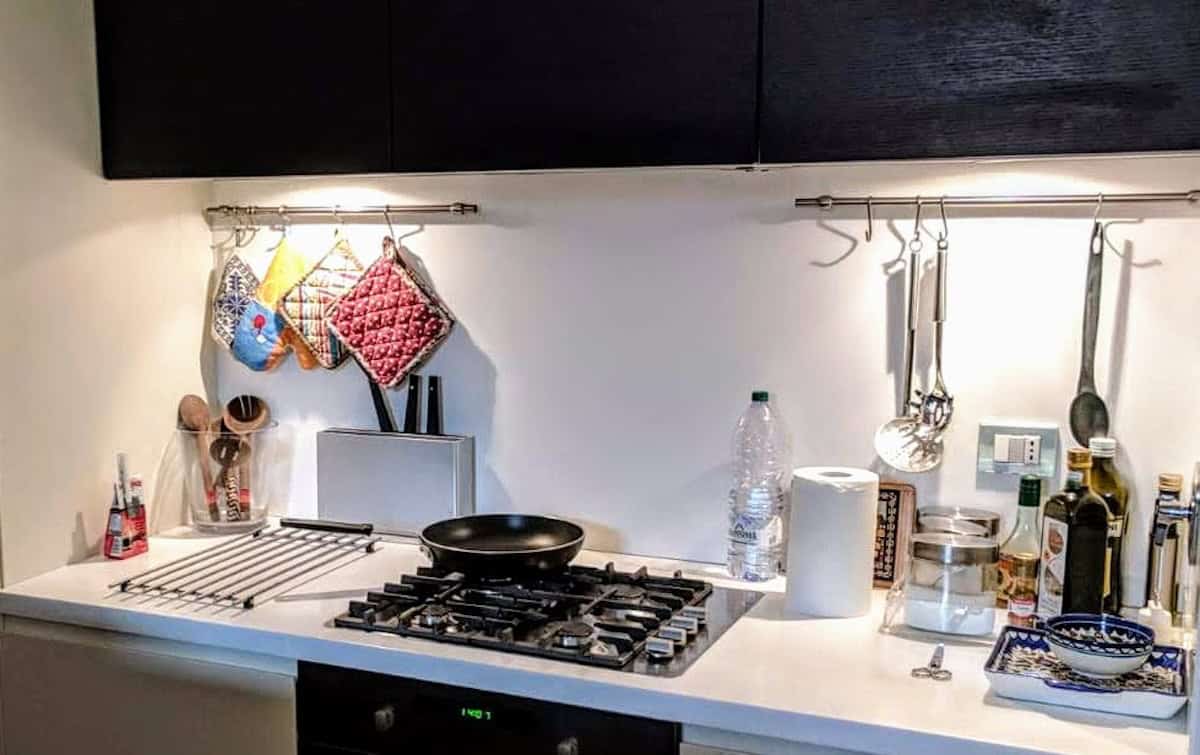 Short roll of paper towels in an Italian kitchen (credit: Jerome Levine)