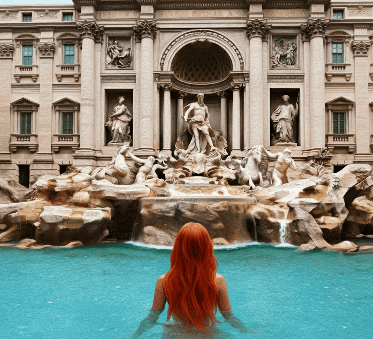 Trevi Fountain in Rome, Italy (credit: Image FX)