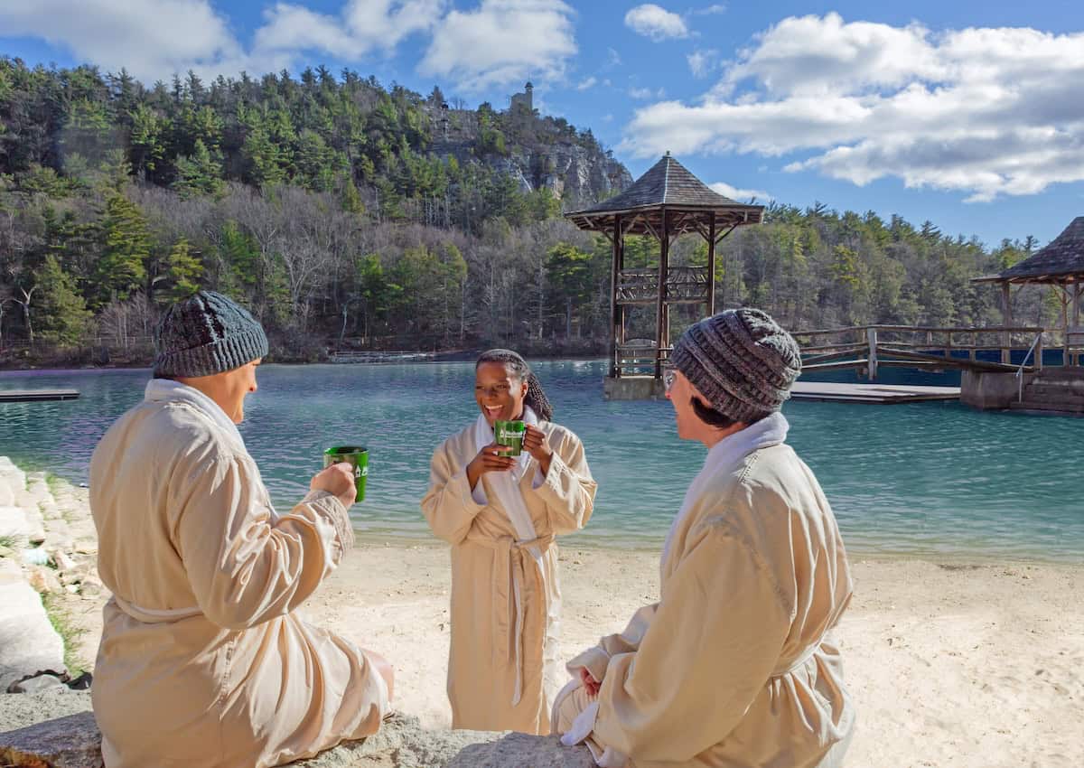 Lakeside immersion at Mohonk Mountain House (credit: Mohonk Mountain House)
