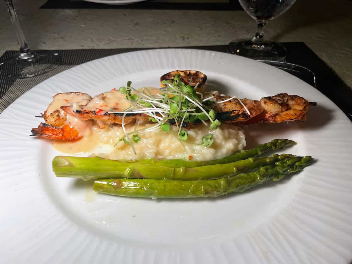Grilled shrimp at the Mermaid Restaurant (credit: Lina Zeldovich)