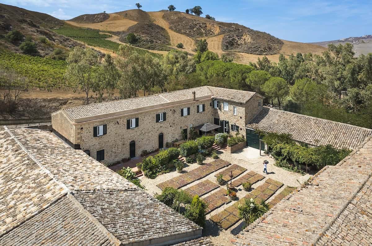 Old fortified structure for making wine at Feudo Montoni, a historic wine estate in Cammarata (credit: Feudo Montoni)