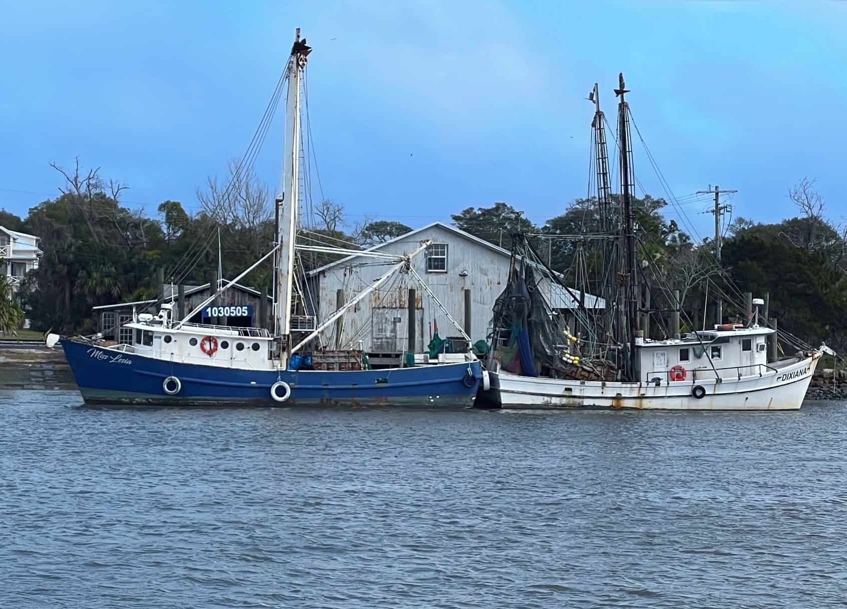 Shrimp boat on the shores of Amelia Island (credit: John and Sandra Nowlan)
