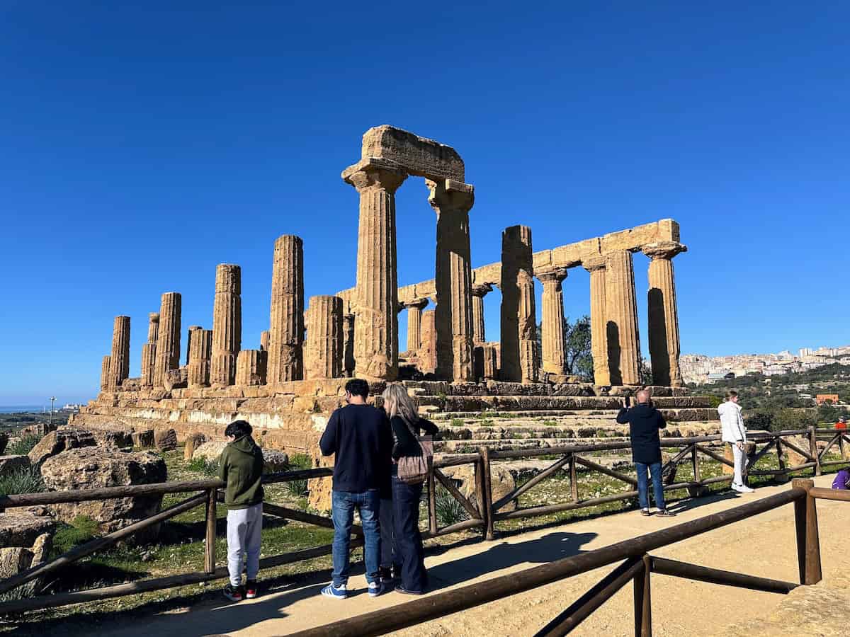 Temple of Heracles in the Valley of the Temples, Agrigento (credit: Jerome Levine)