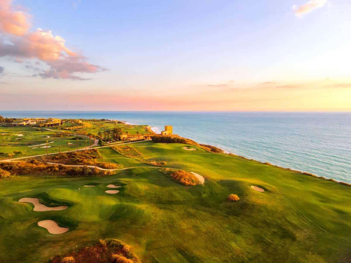 The Verdura Shore Course in Agrigento offers water views from every hole (credit: Rocco Forte Hotels)