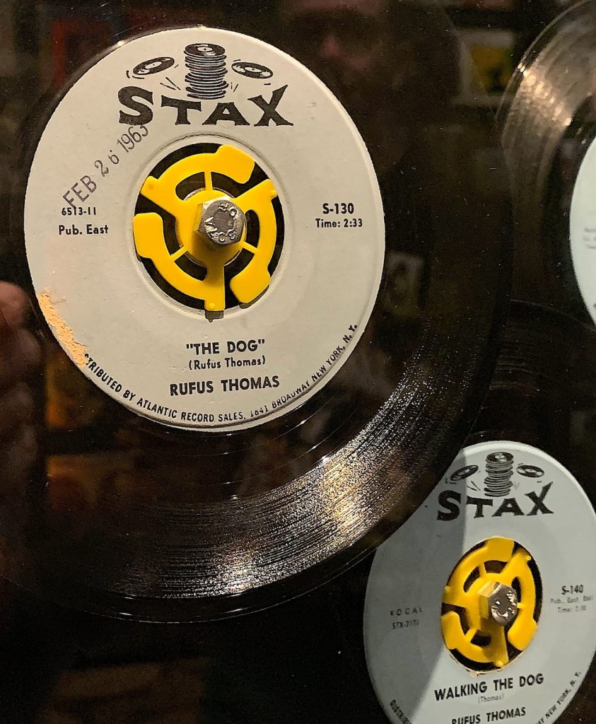 Stax logo on a 1963 record (credit: Jackie Sheckler Finch)