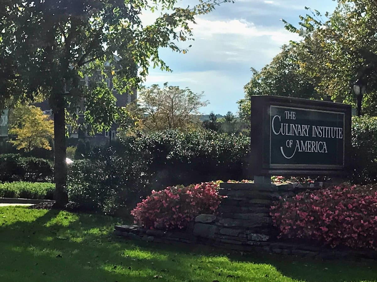 Entrance to the CIA Hyde Park, New York campus (credit: Jerome Levine)