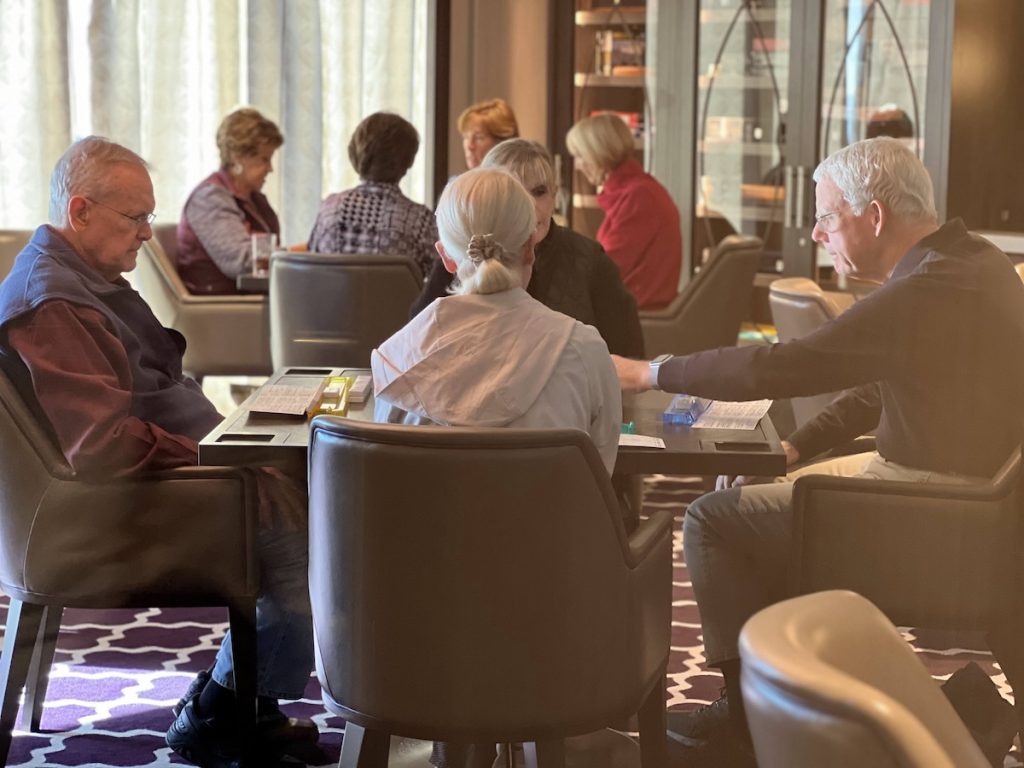 Mah Jongg players on Regent Seven Seas Grandeur (credit: Jerome Levine)