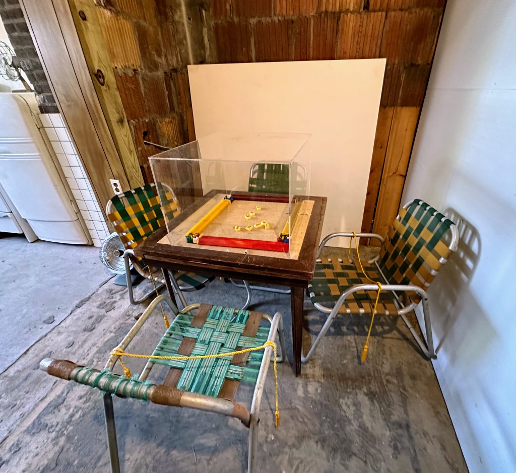 Retro Mah Jongg exhibit at the Borscht Belt Museum in Ellenville, NY (Jerome Levine)