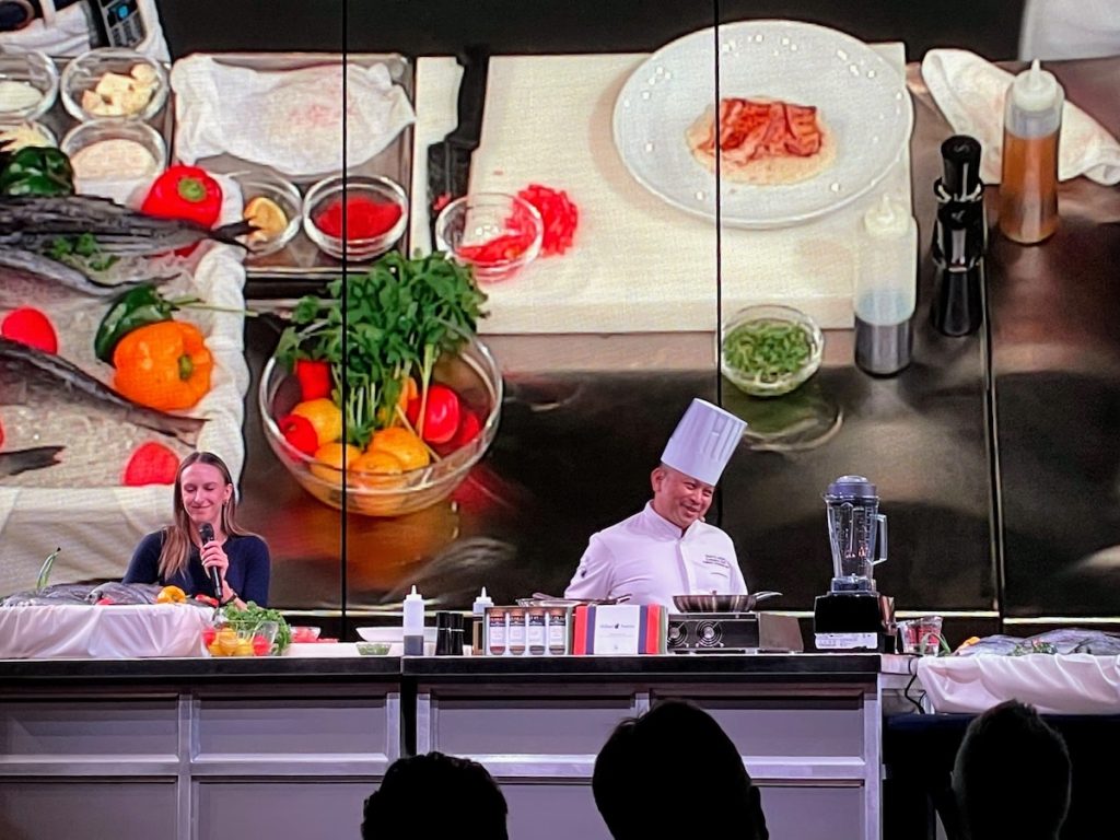 Cooking show offers immersion in the Holland America Global Fresh Fish Program (credit: John and Sandra Nowlan)