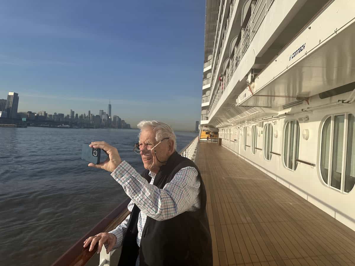 My husband on a recent cruise (credit: Irene S. Levine)