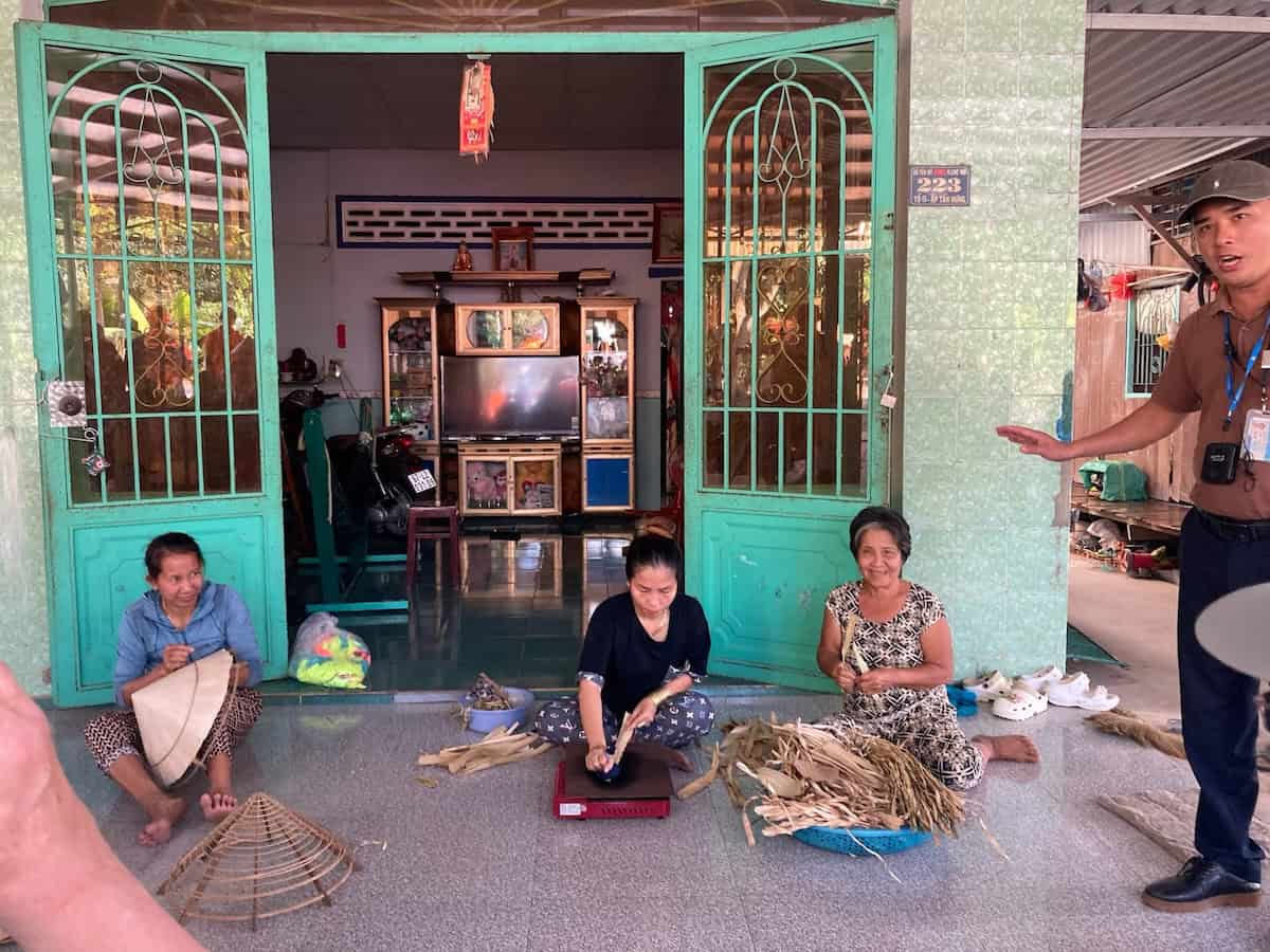 Conical hat making on Cu Lao Gieng Island, Vietnam (credit: Keith Kehlbeck)