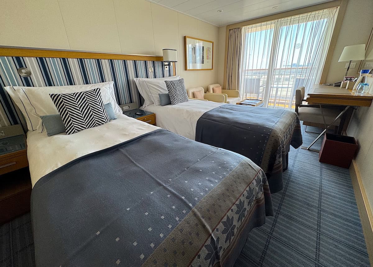 Deluxe Veranda Stateroom 4089 on Viking Mars (credit: Jackie Sheckler Finch)