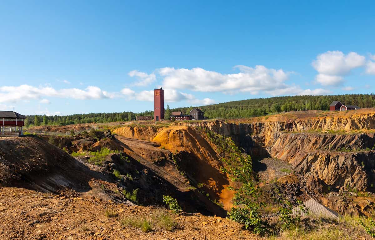 Mining Area of the Great Copper Mountain in Falun, Sweden, a UNESCO World Heritage Site (credit: Adobe)