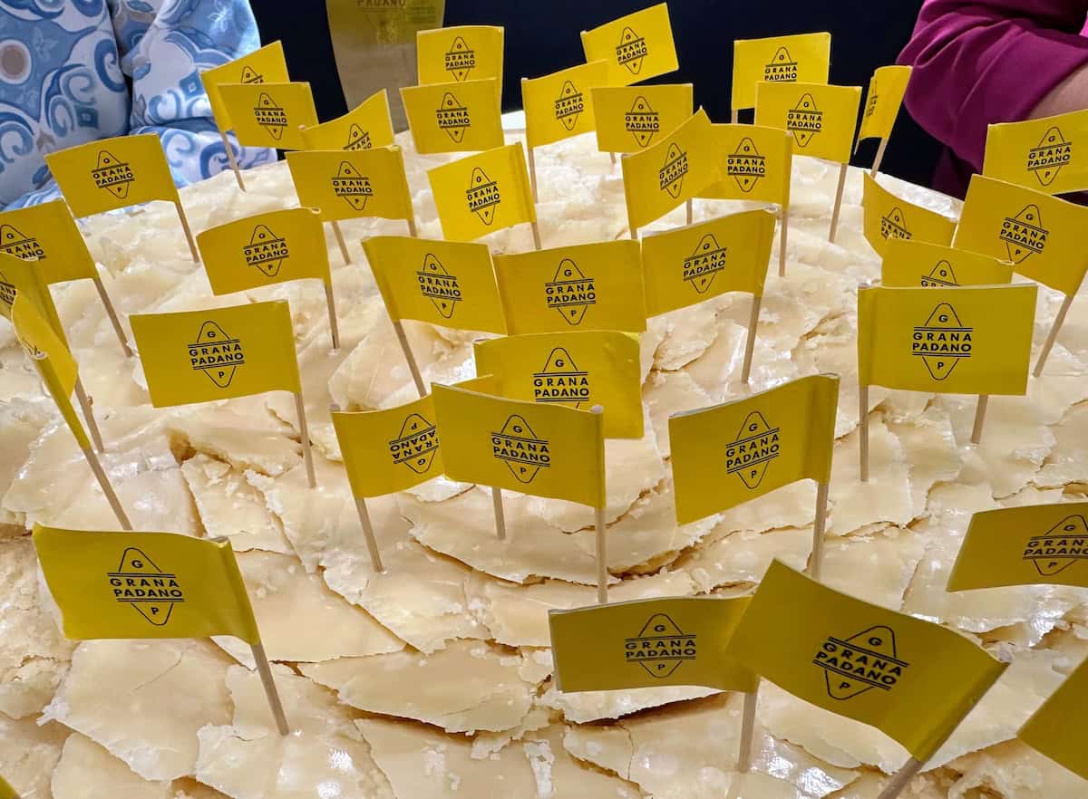 Grana Padano DOP cheese at the Fancy Food Show in New York (credit: Irene S. Levine)