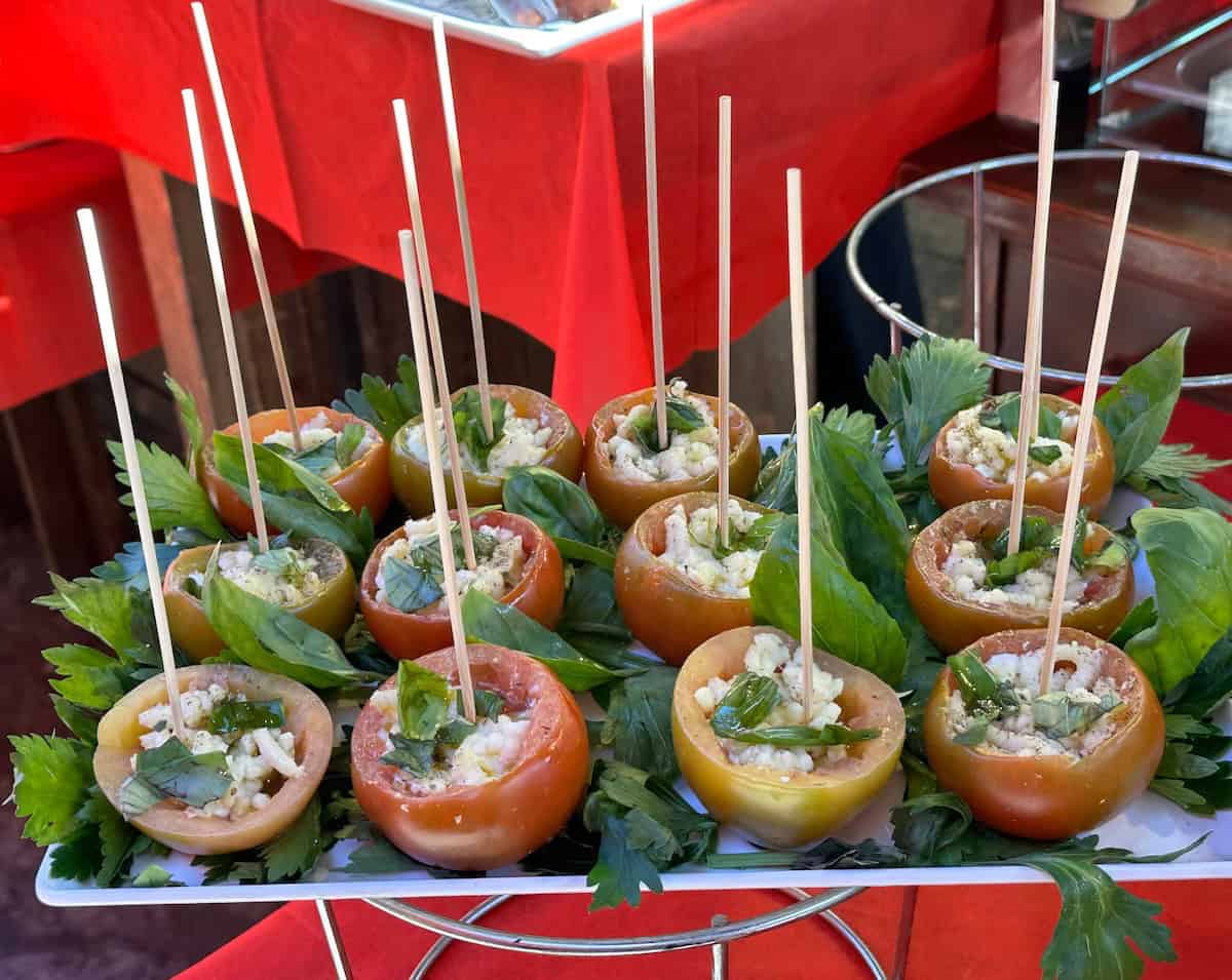 One of the many colorful street foods at the market (credit: Jerome Levine)