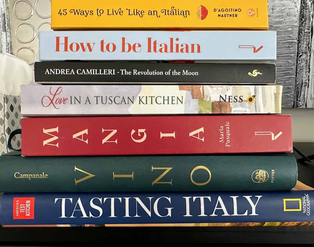 A few of my books about Italian life and culture (credit: Irene S. Levine)