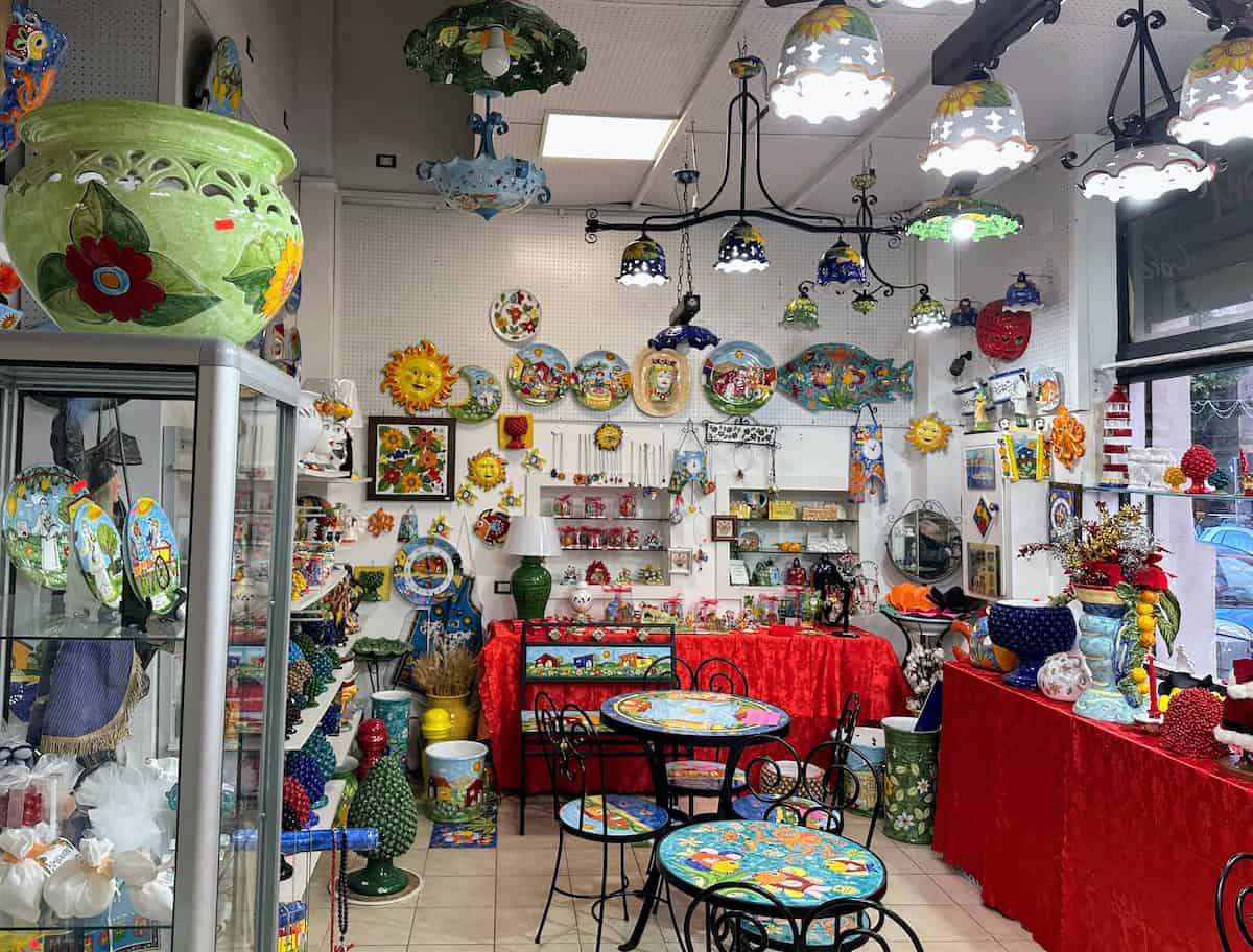 Colorful Sicilian ceramics of Nino Parrucca (credit: Jerome Levine)