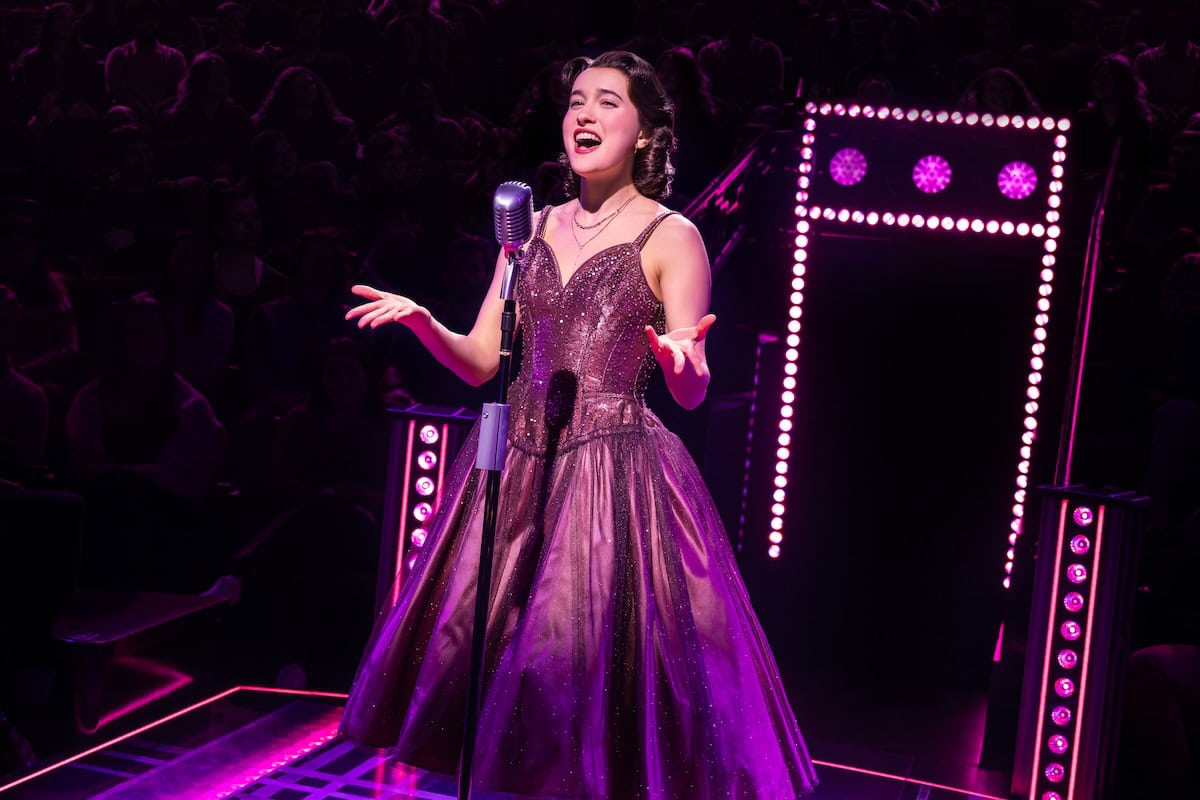 Gracie Lawrence as Connie Francis in Just in Time (credit: Matthew Murphy and Evan Zimmerman)