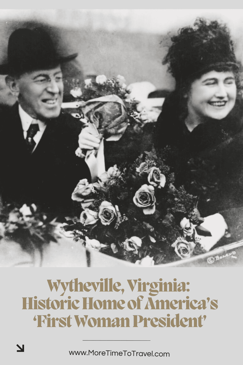 Wytheville, V pin showing President Wilson and his wife