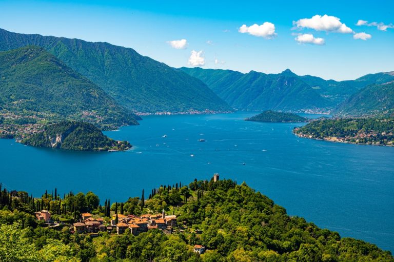 The view from Lake Como, Lombardy, Italy (credit: DepositPhotos)