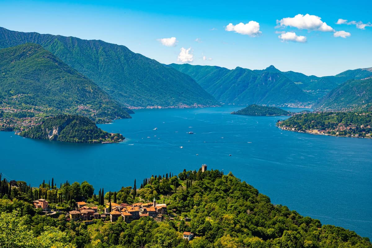The view from Lake Como, Lombardy, Italy (credit: DepositPhotos)