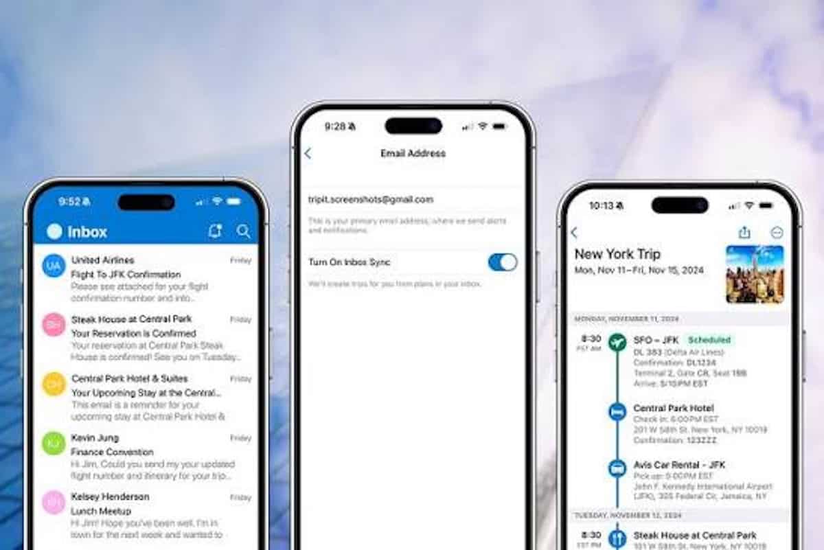 TripIt helps you to conveniently organize your trips (credit: TripIt)