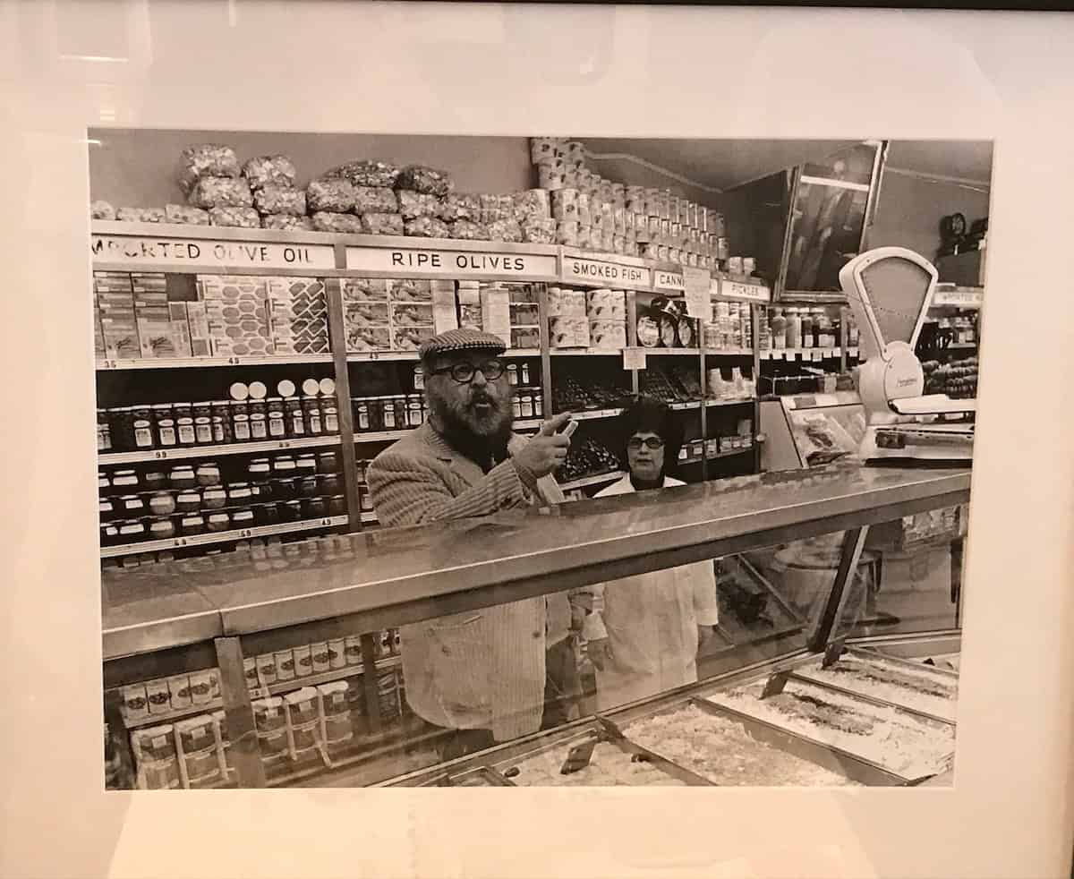 Vintage photo on display at Russ & Daughters (credit; Jerome Levine)