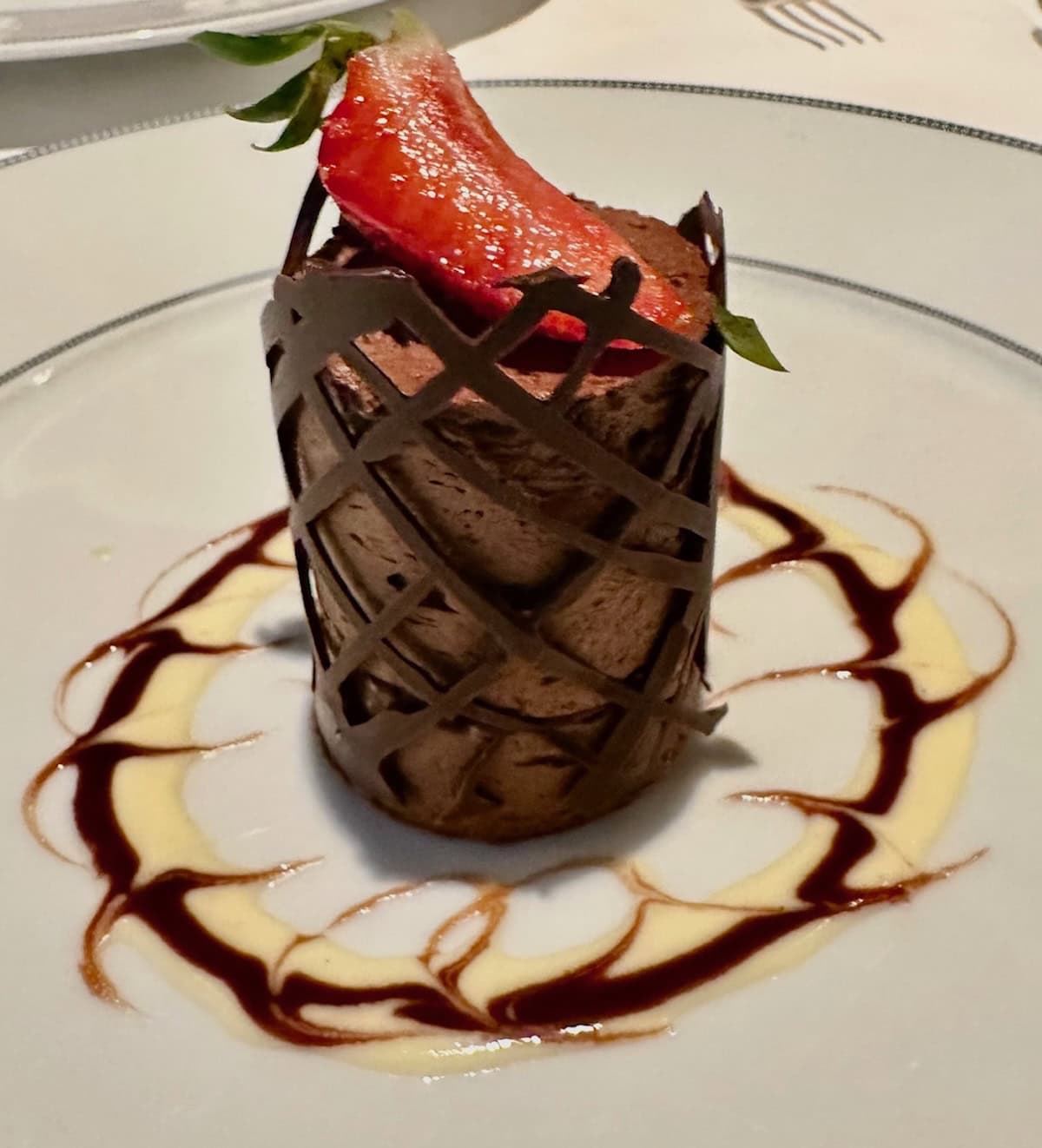 Chef Gross’ Parnassienne au Chocolate (credit: John and Sandra Nowlan)