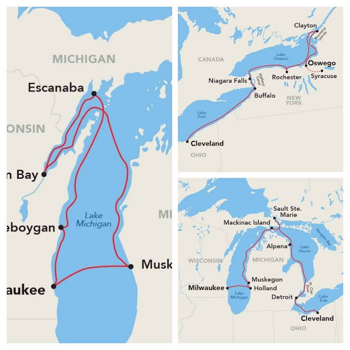 New Great Lakes domestic itineraries (credit: American Cruise Lines)