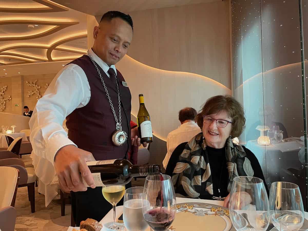 lunch and dinner from knowledgeable sommeliers (credit: John and Sandra Nowlan)