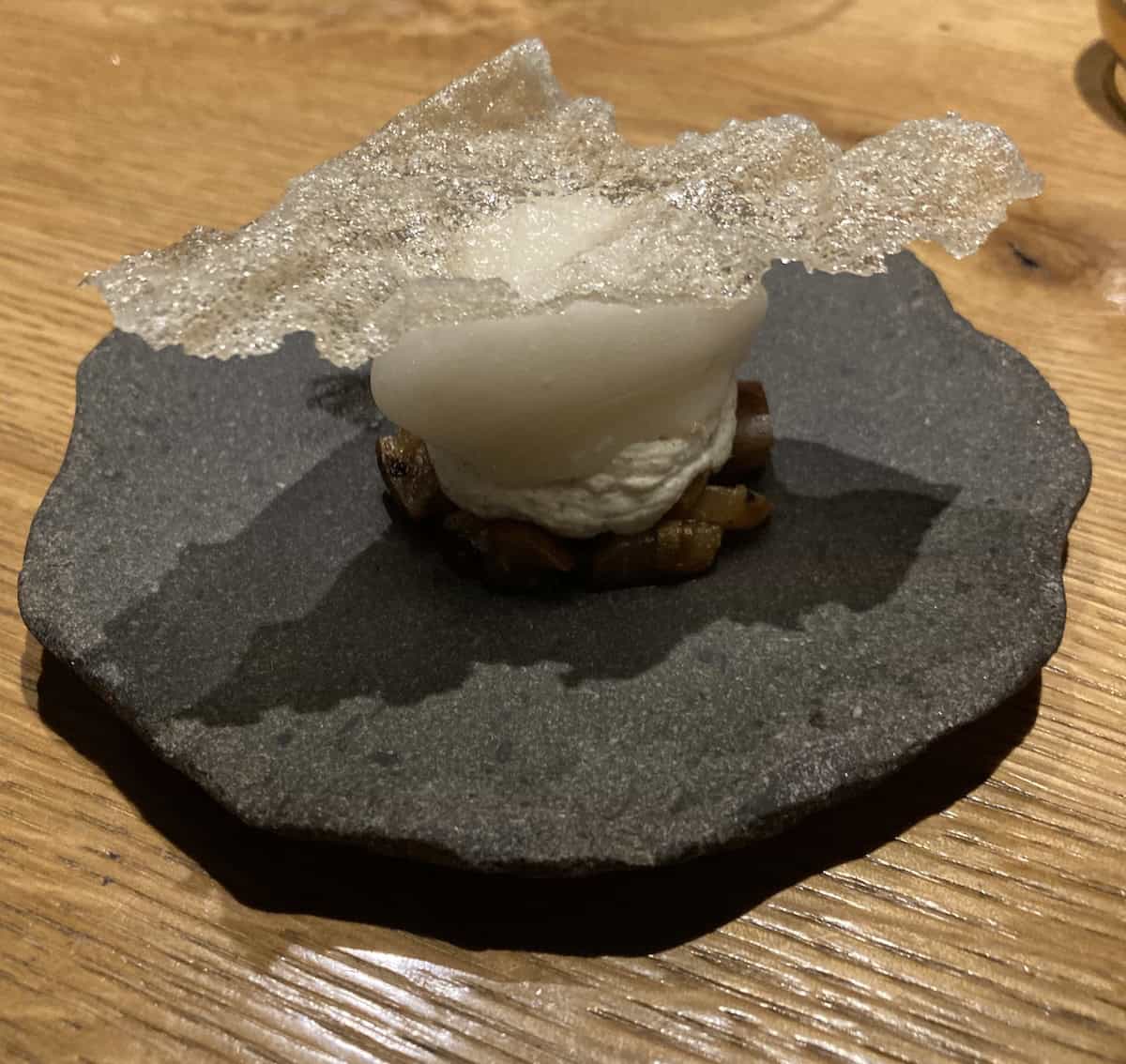 One of the elements of our memorable dinner at Villa Hundert (Keith Kehlbeck)