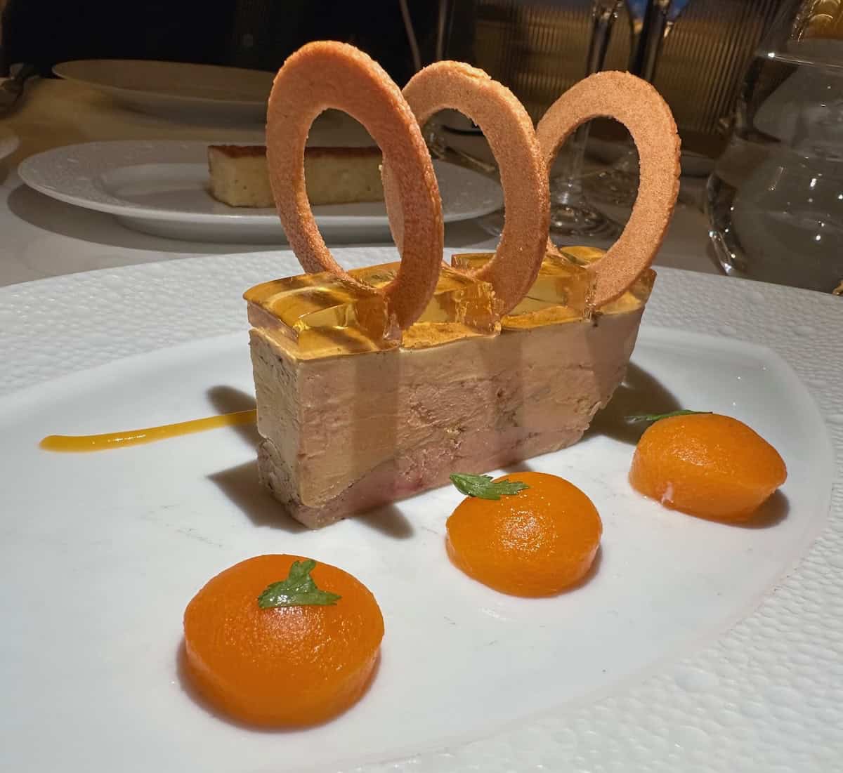 Terrine de foie gras au sauternes, a favorite dish (credit: John and Sandra Nowlan)